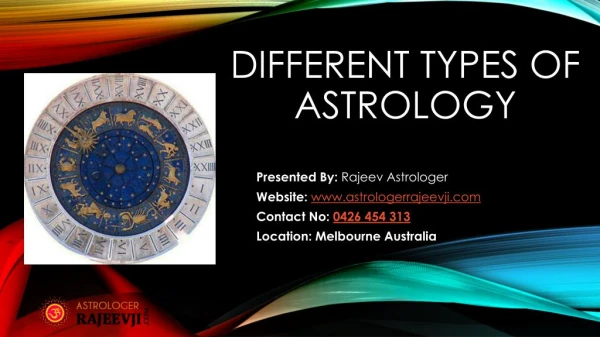 Types of Astrology