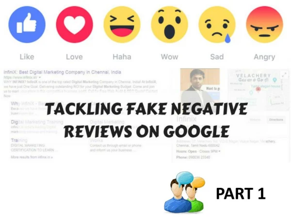Tackeling fake negative reviews on google part 1