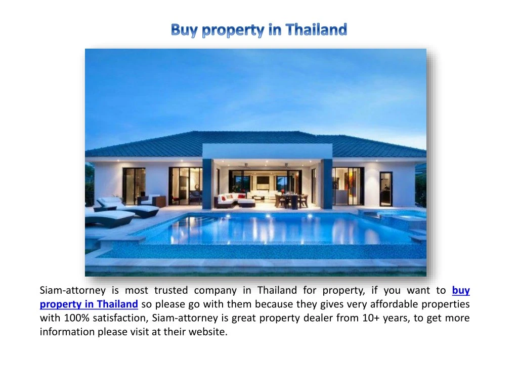 siam attorney is most trusted company in thailand