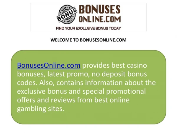 Bonuses Online: Find Your Exclusive Online Bonus Today