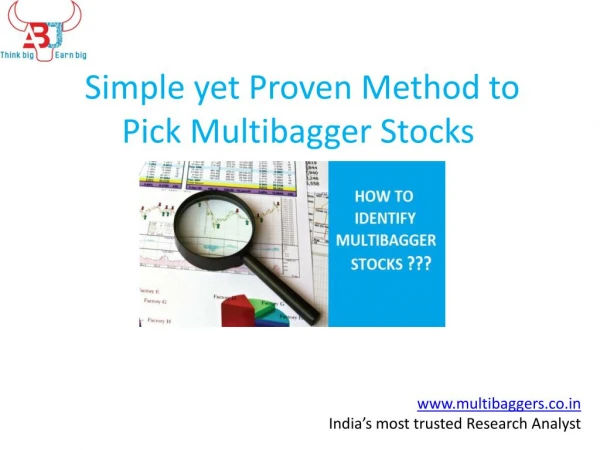 Easy Method To Identify Multibagger Stocks
