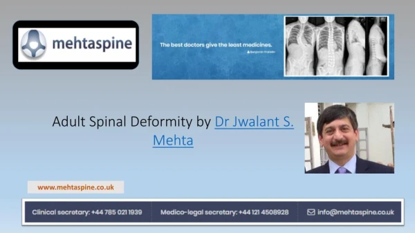 Adult Spinal Deformities Symptoms Treatment | Spine Care Specialists UK– Dr Jwalant Mehta