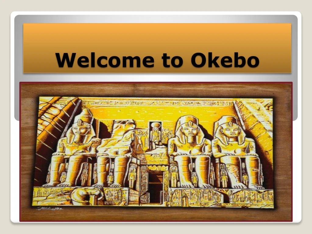 welcome to okebo