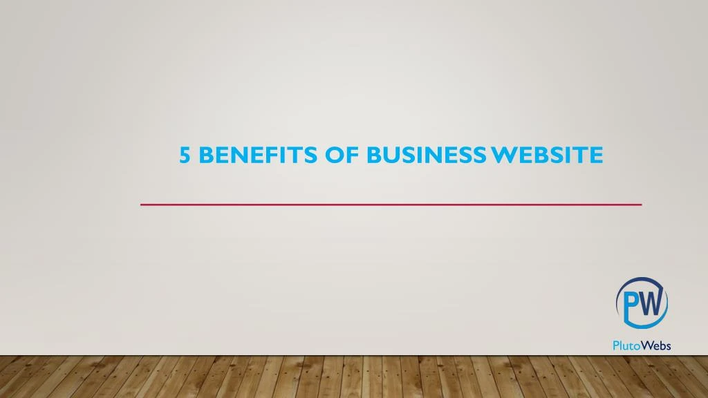 5 benefits of business website