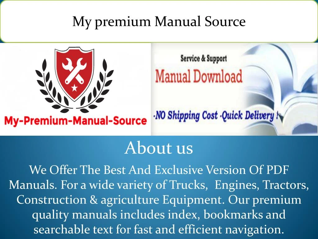my premium manual source
