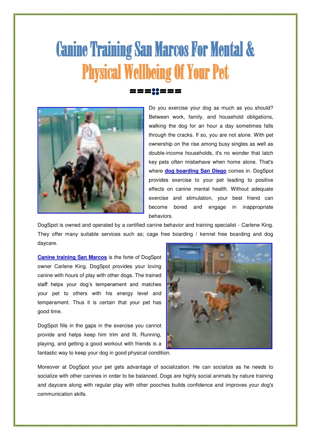 canine training san marcos for mental canine