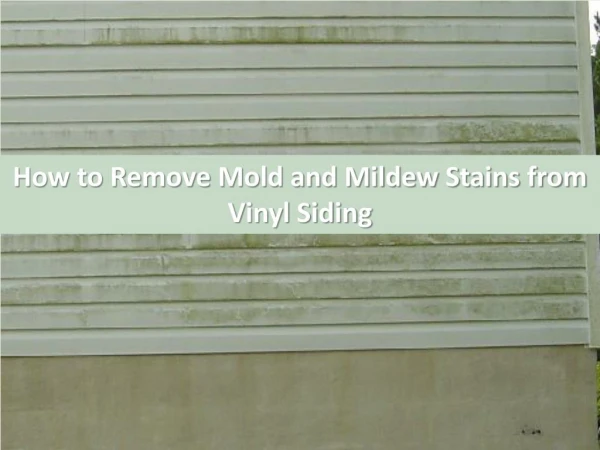 How to Remove Mold and Mildew Stains from Vinyl Siding by Carolina Water Damage Restoration