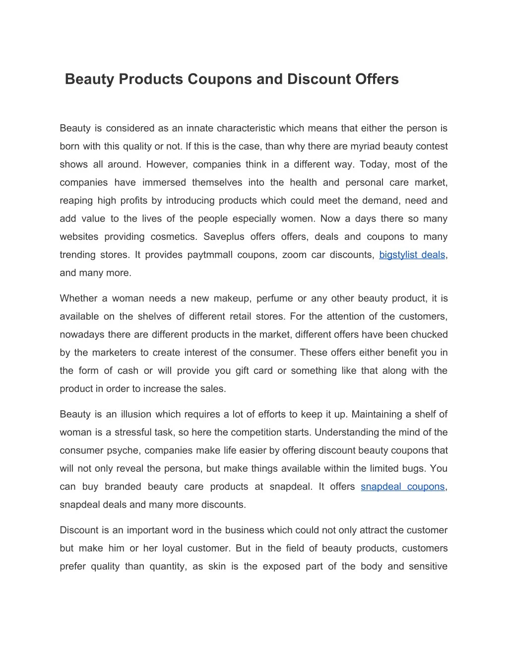 beauty products coupons and discount offers