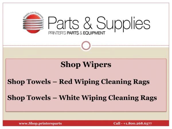 Show Towels - Red and White Wiping Cleaning Rags - shop.printersparts.com