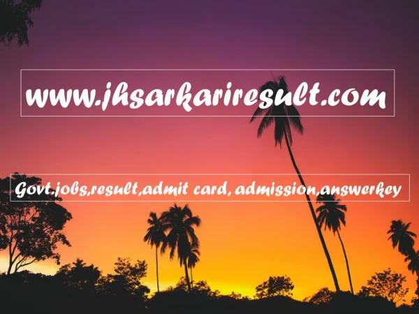 www jhsarkariresult com