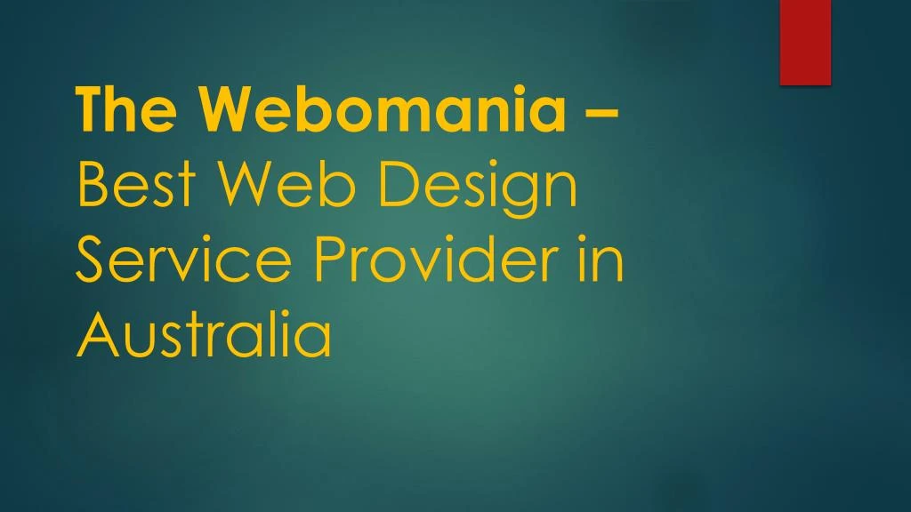 the webomania best web design service provider in australia