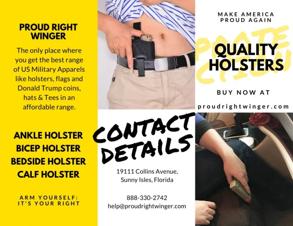 Calf Holster For Self Protection