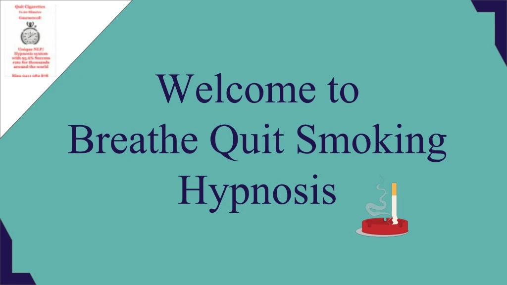 welcome to breathe quit smoking hypnosis
