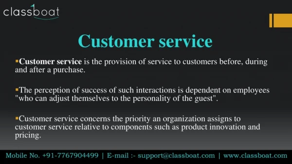 Customer Service courses in Mumbai