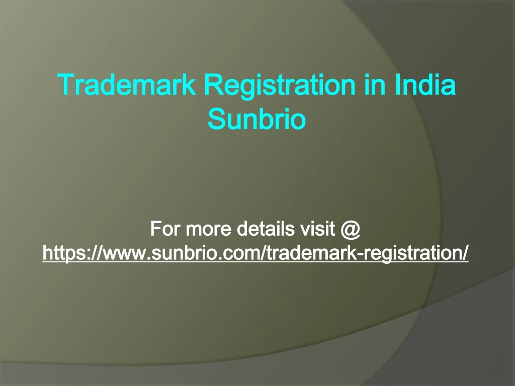 trademark registration in india trademark