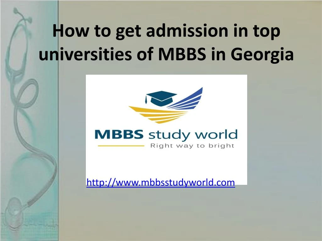 how to get admission in top universities of mbbs in georgia
