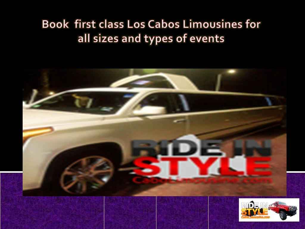 book first class los cabos limousines