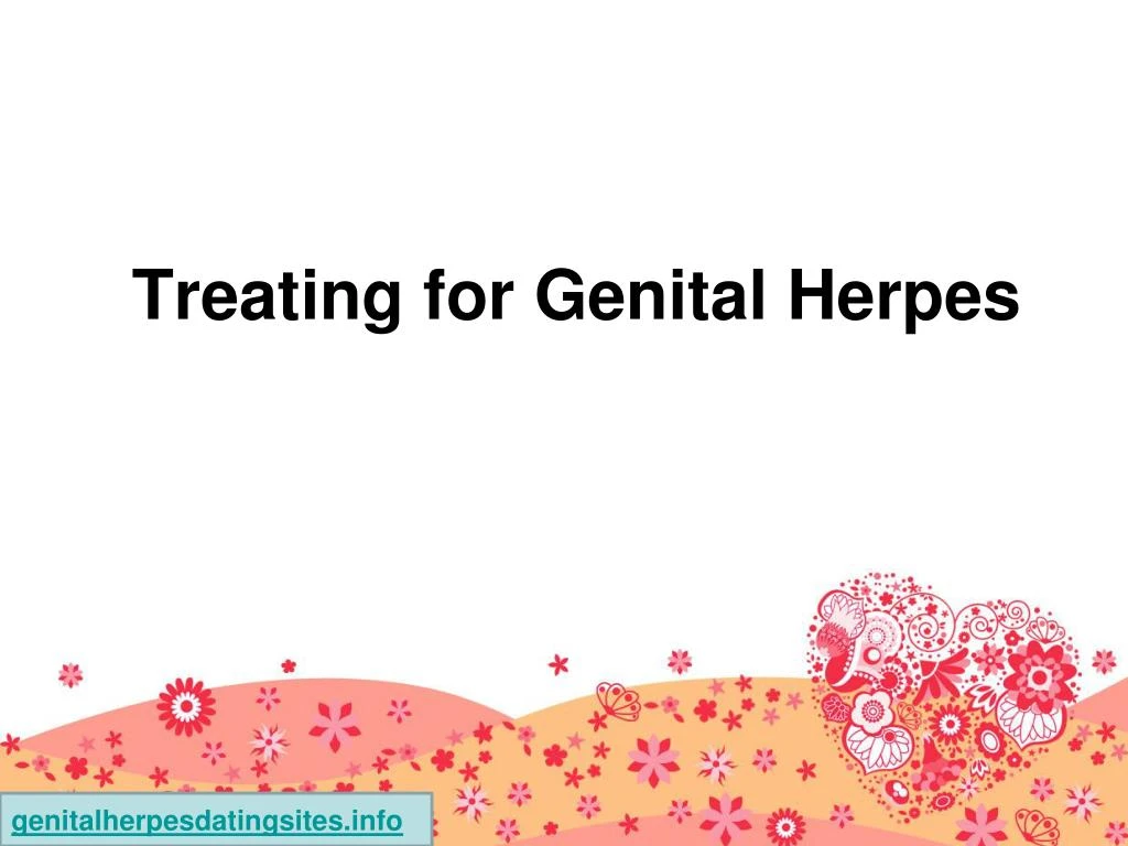 treating for genital herpes