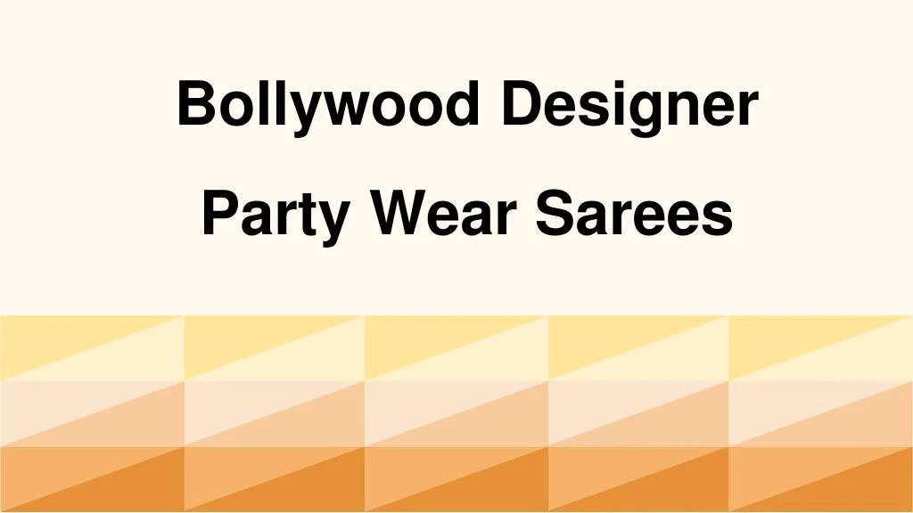 bollywood designer party wear sarees