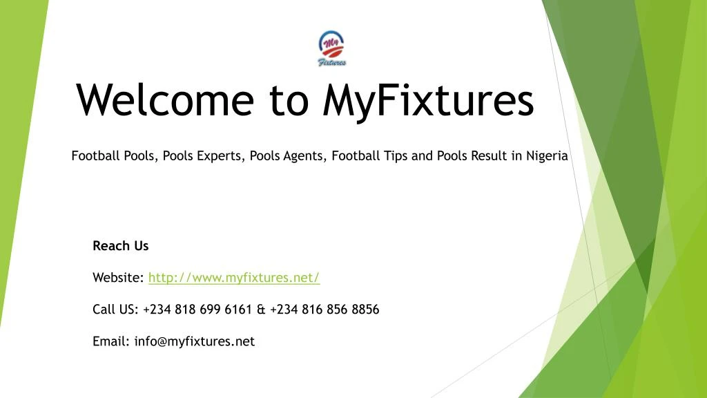 welcome to myfixtures