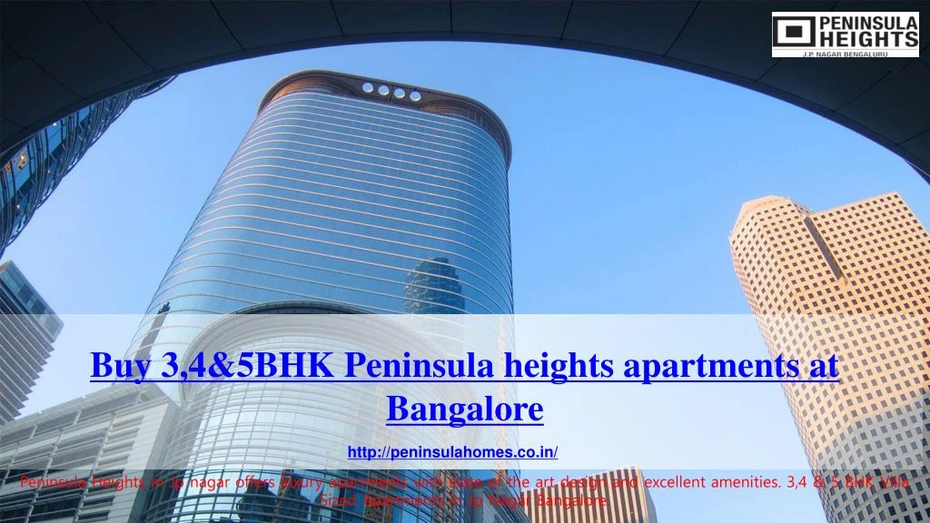 buy 3 4 5bhk peninsula heights apartments