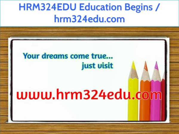 HRM324EDU Education Begins / hrm324edu.com
