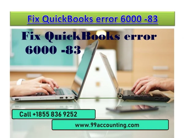 How to Fix QuickBooks error 6000 -83