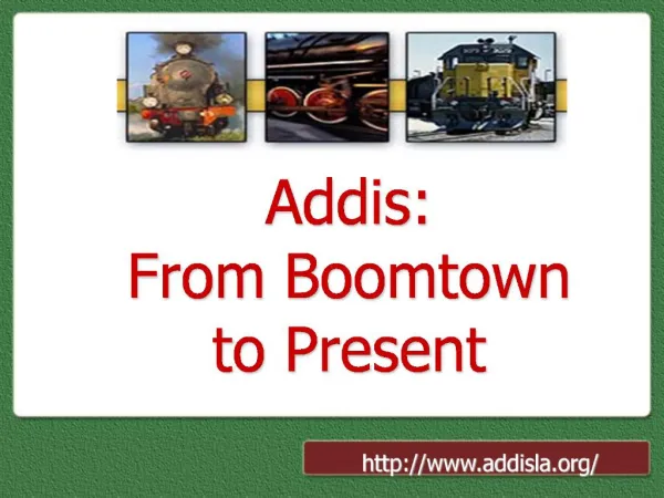 Addis: From Boomtown to Present