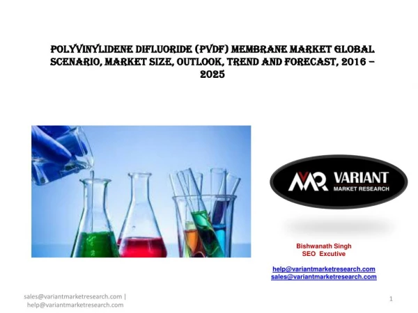 Polyvinylidene Difluoride (PVDF) Membrane Market Global Scenario, Market Size, Outlook, Trend and Forecast, 2016 â€“ 202