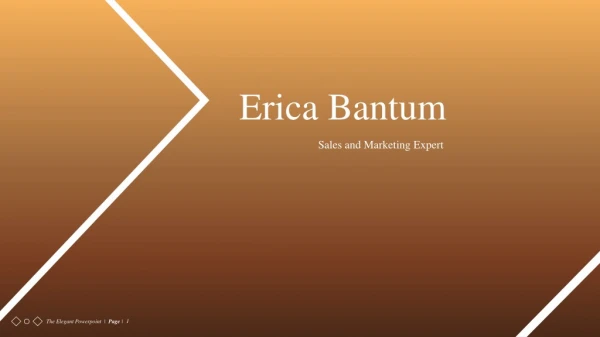 Erica Bantum - Sales and Marketing Expert From Georgia