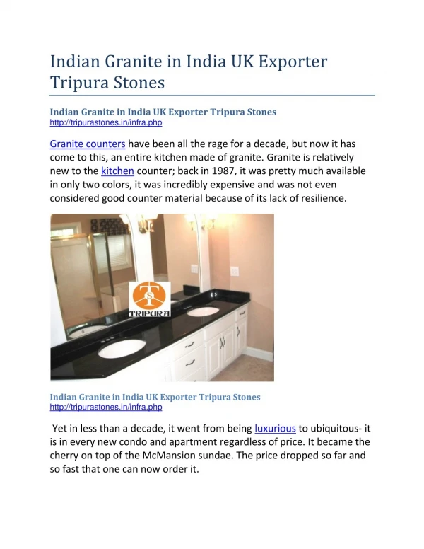 Indian Granite in India UK Exporter Tripura Stones