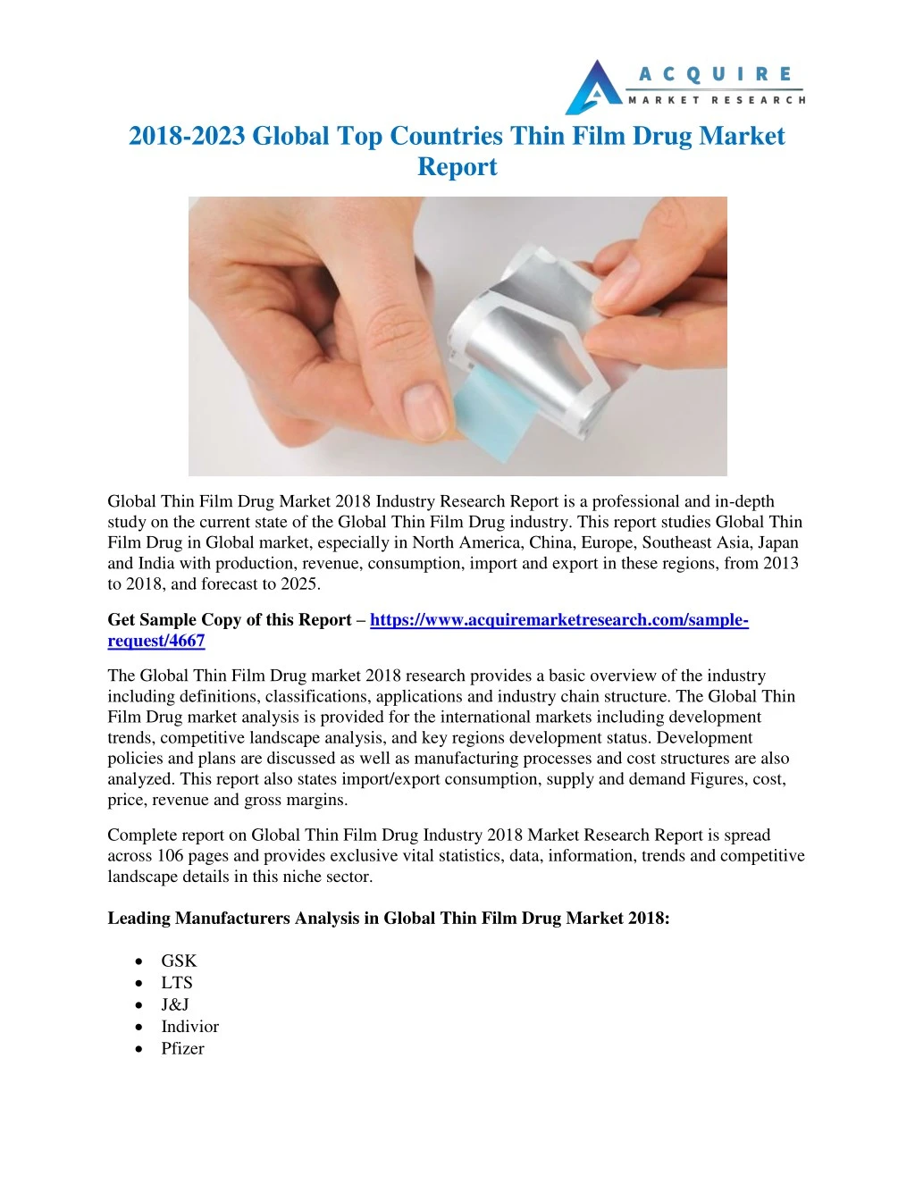 2018 2023 global top countries thin film drug