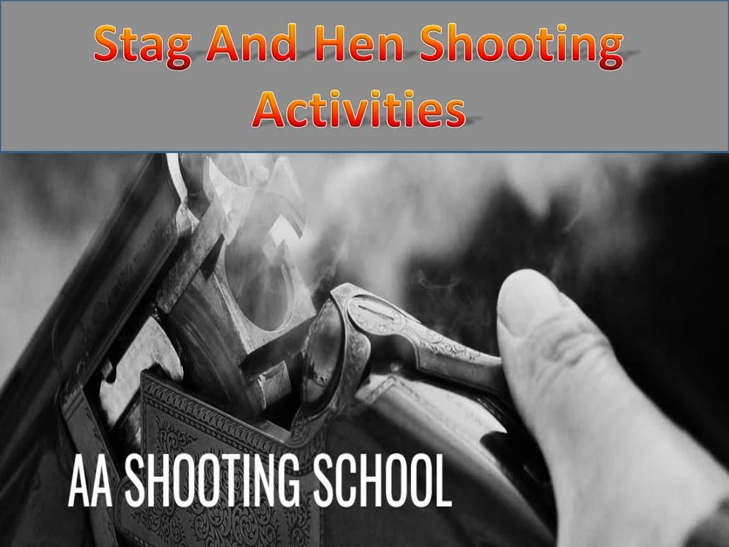 stag and hen shooting activities