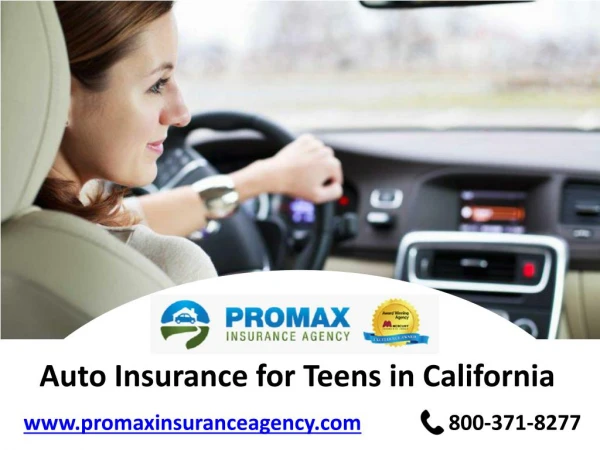 Auto insurance for teens in california