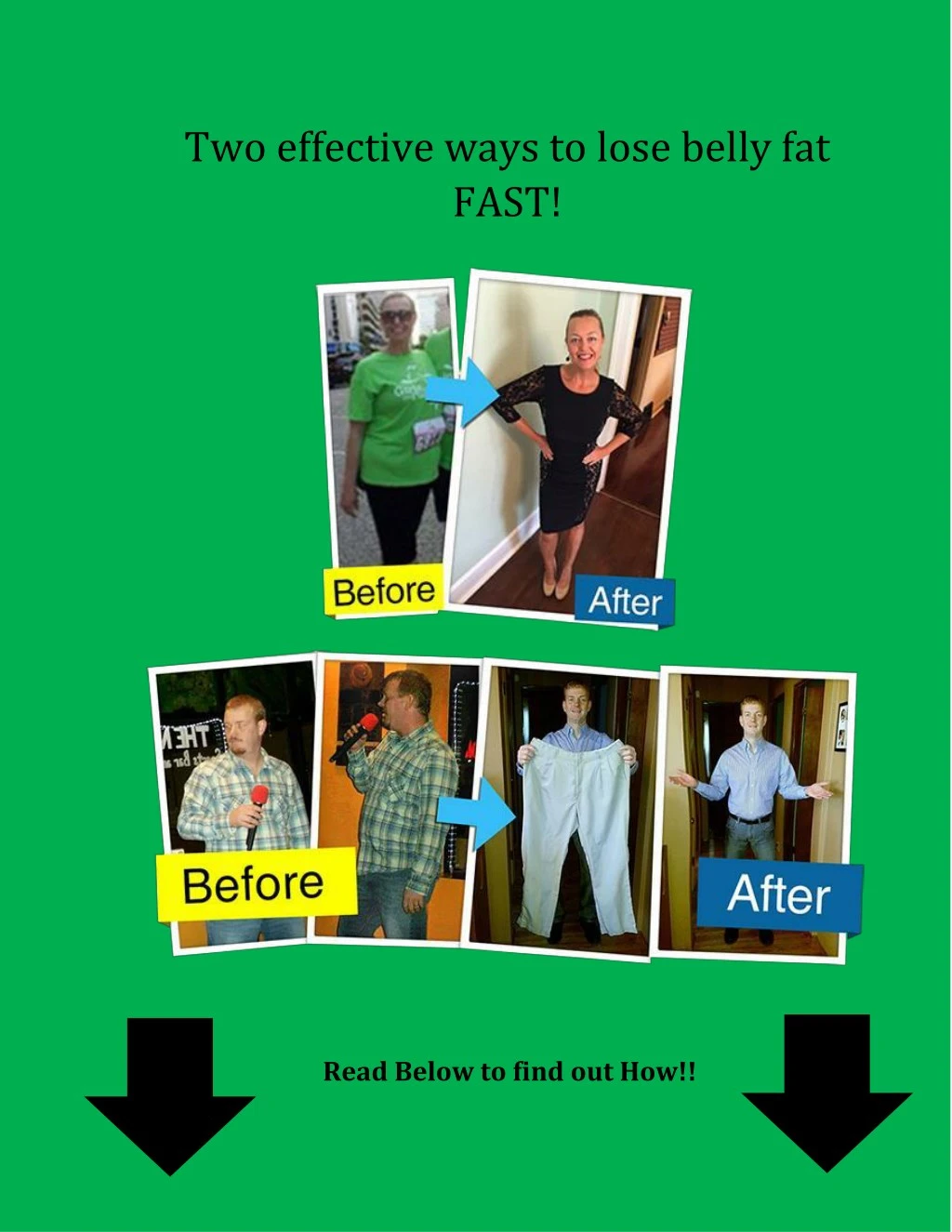 two effective ways to lose belly fat fast