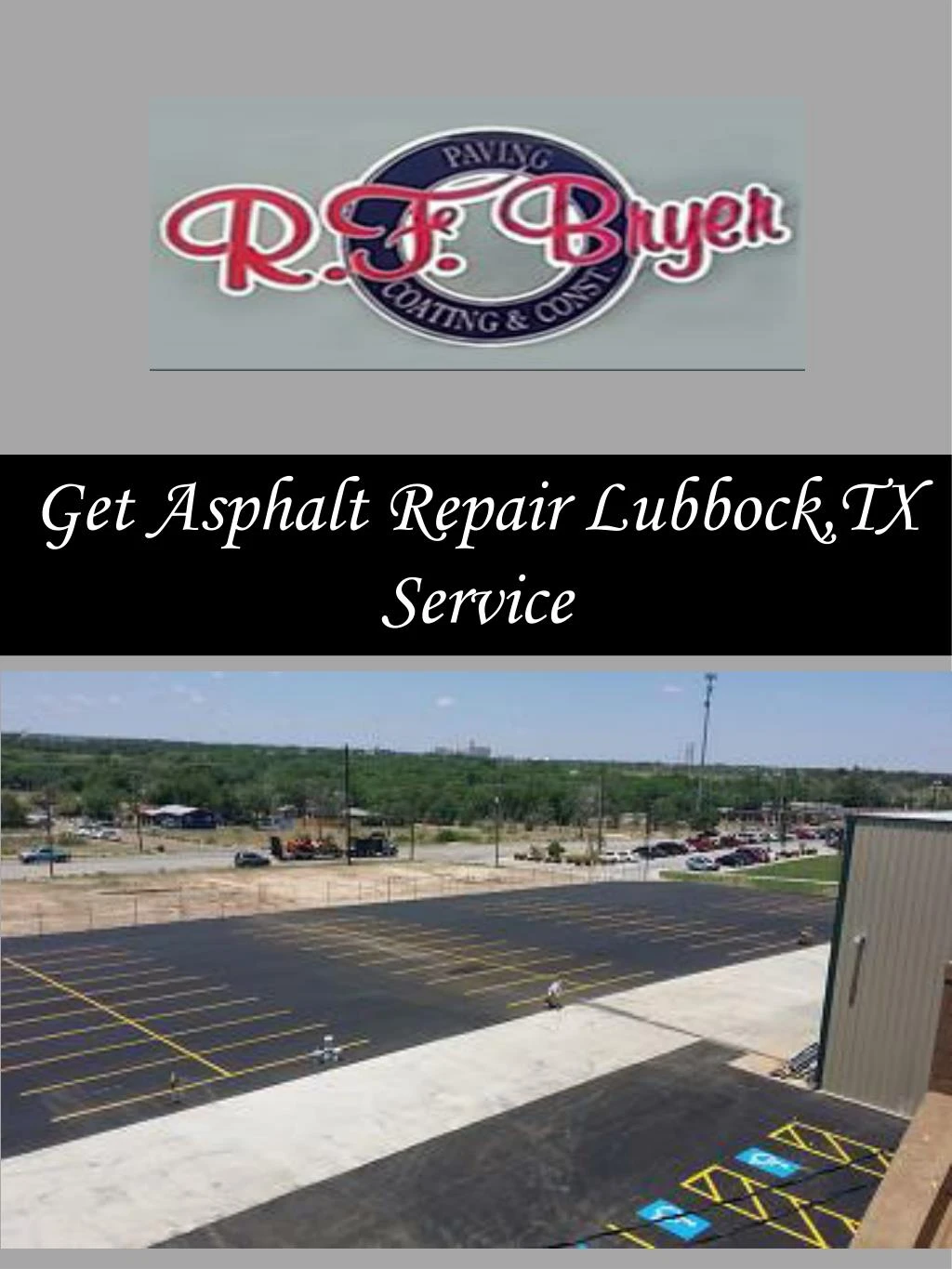 get asphalt repair lubbock tx service