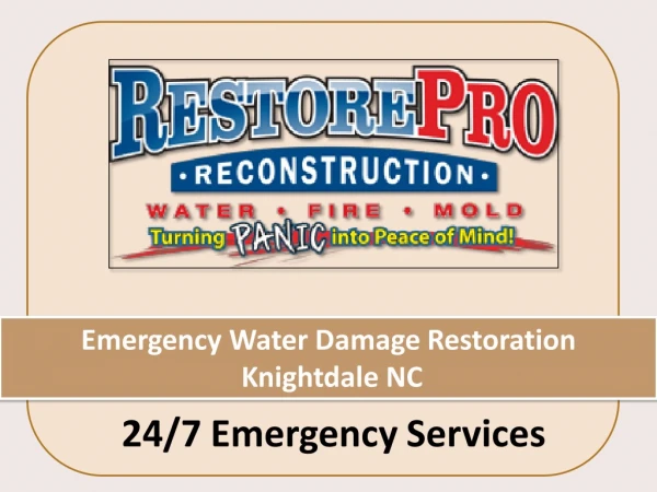 Emergency Water Damage Restoration Knightdale NC