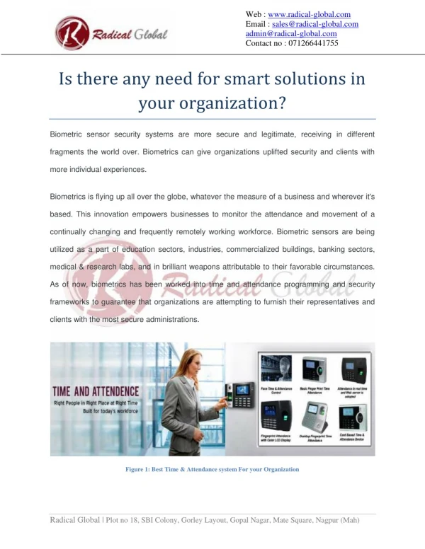 Is there any need for smart solutions in your organization?