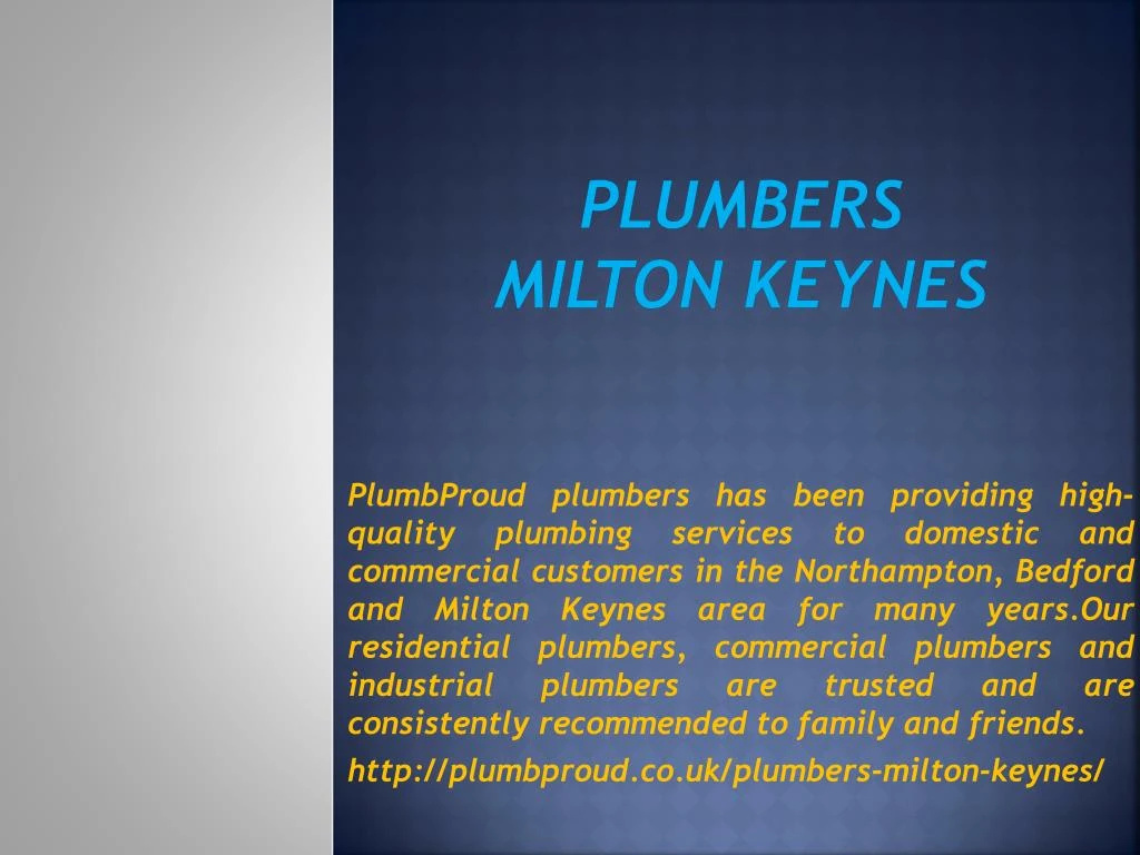 plumbers milton keynes