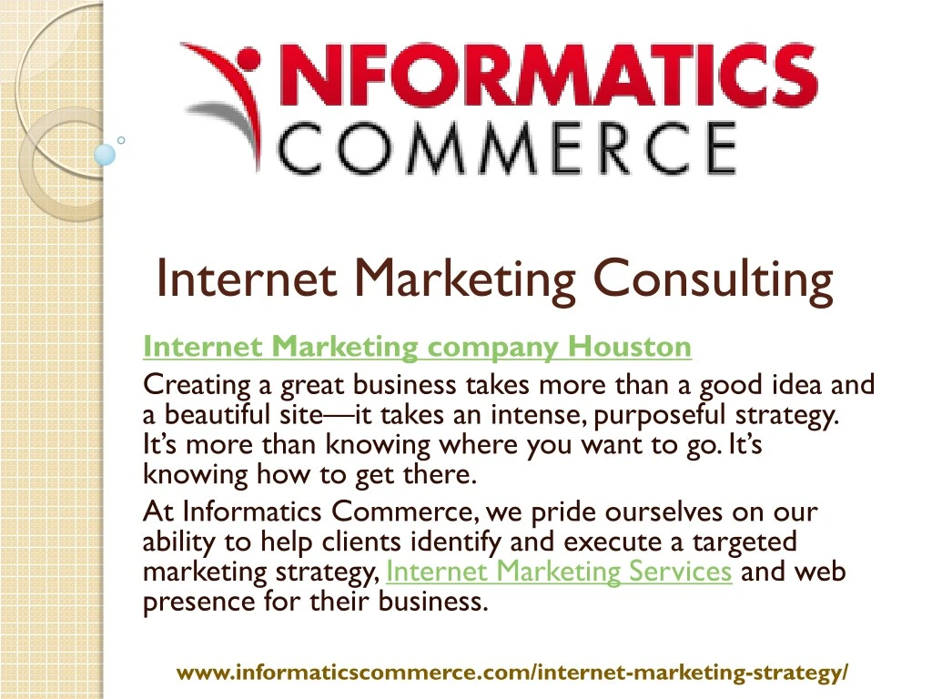 internet marketing consulting creating a great