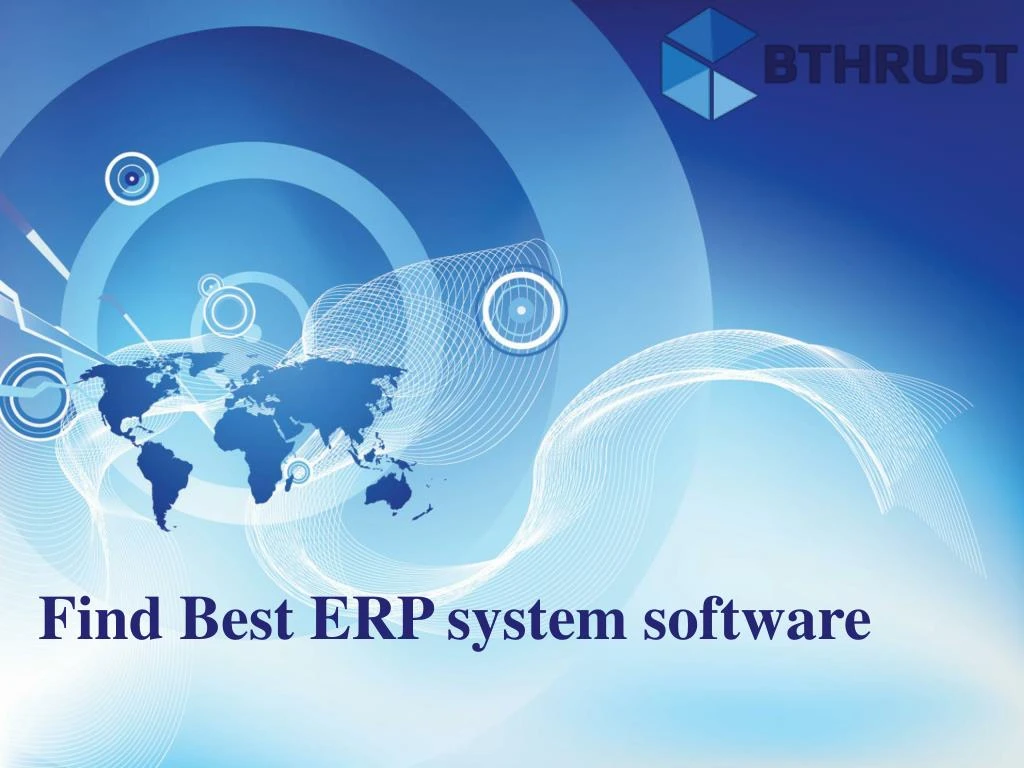 find best erp system software