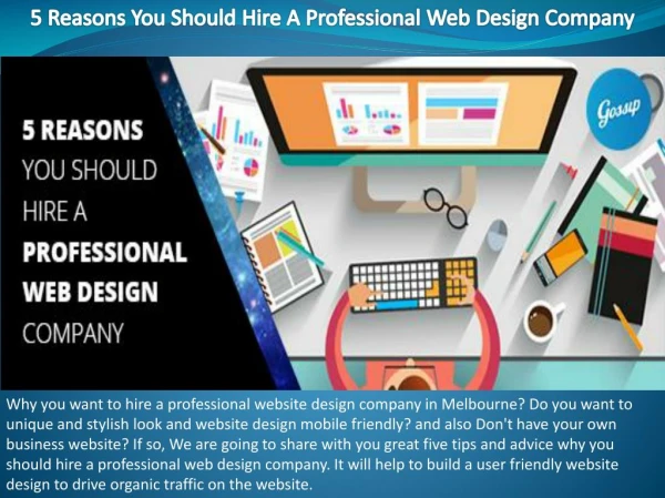 5 Reasons You Should Hire A Professional Web Design Company