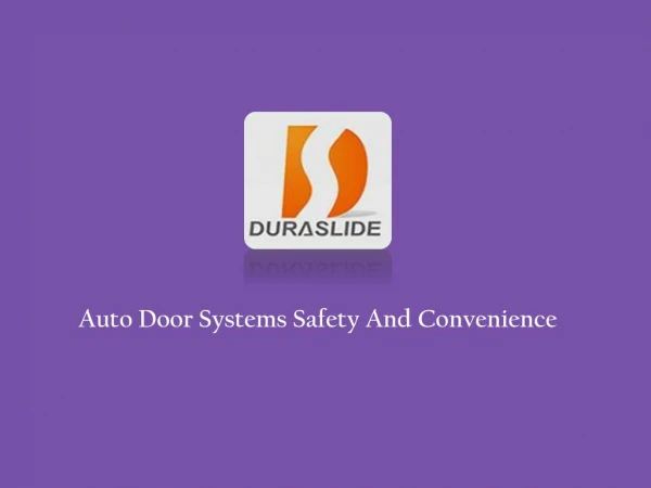 auto door systems safety and convenience