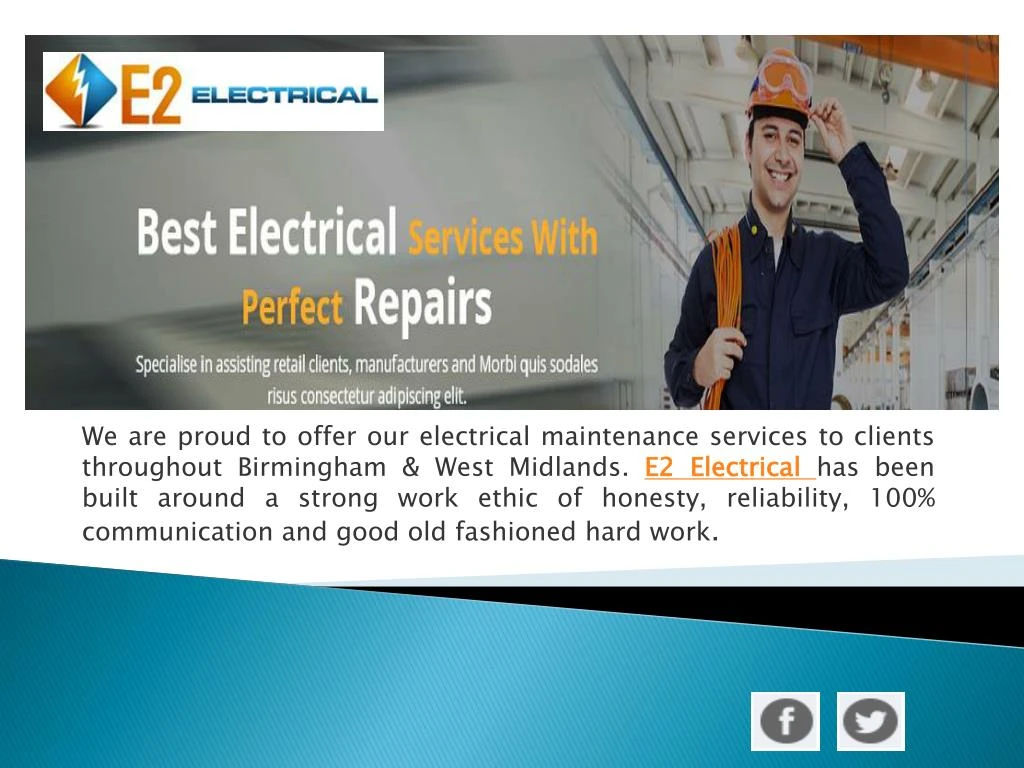 we are proud to offer our electrical maintenance
