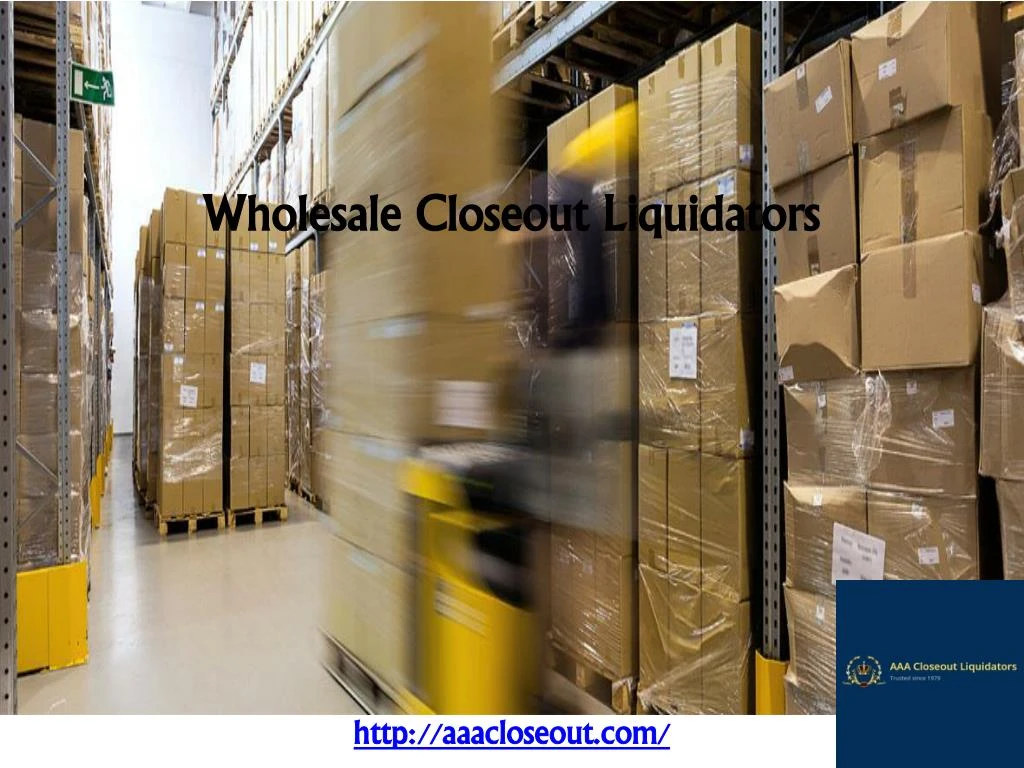 wholesale closeout liquidators