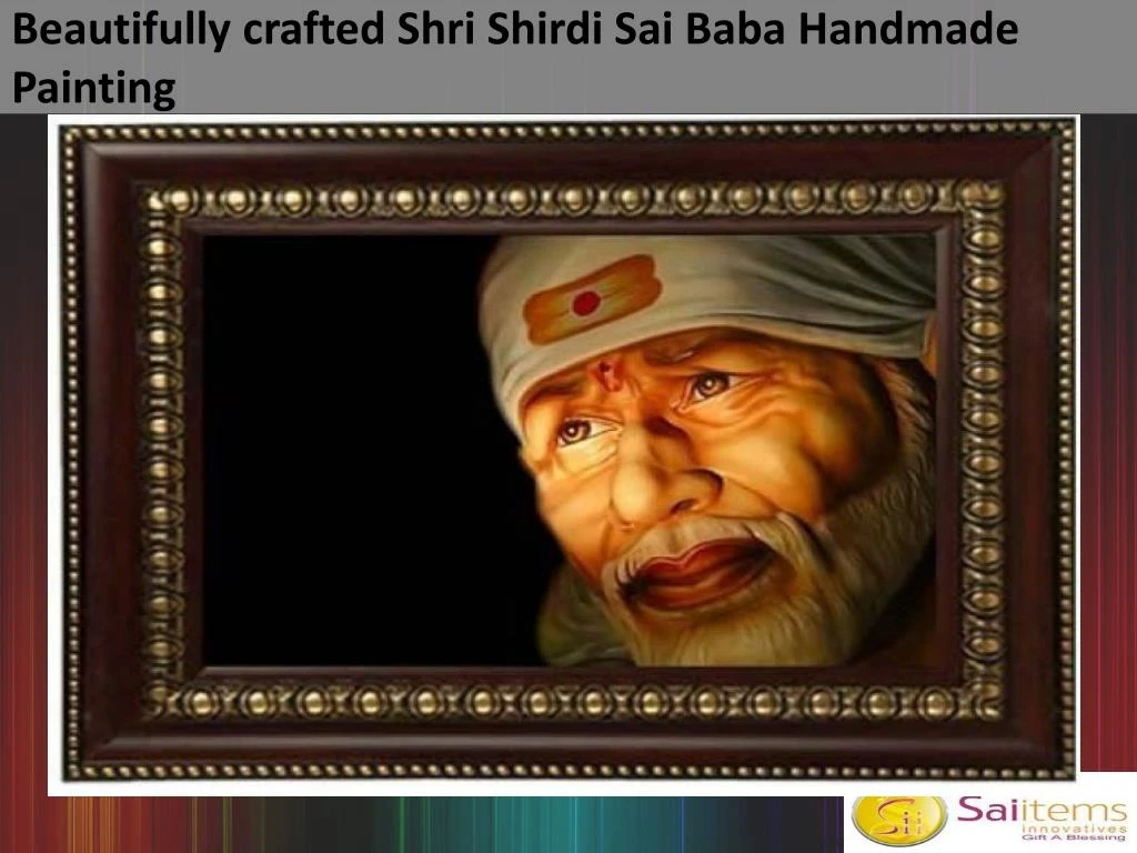 beautifully crafted shri shirdi sai baba handmade