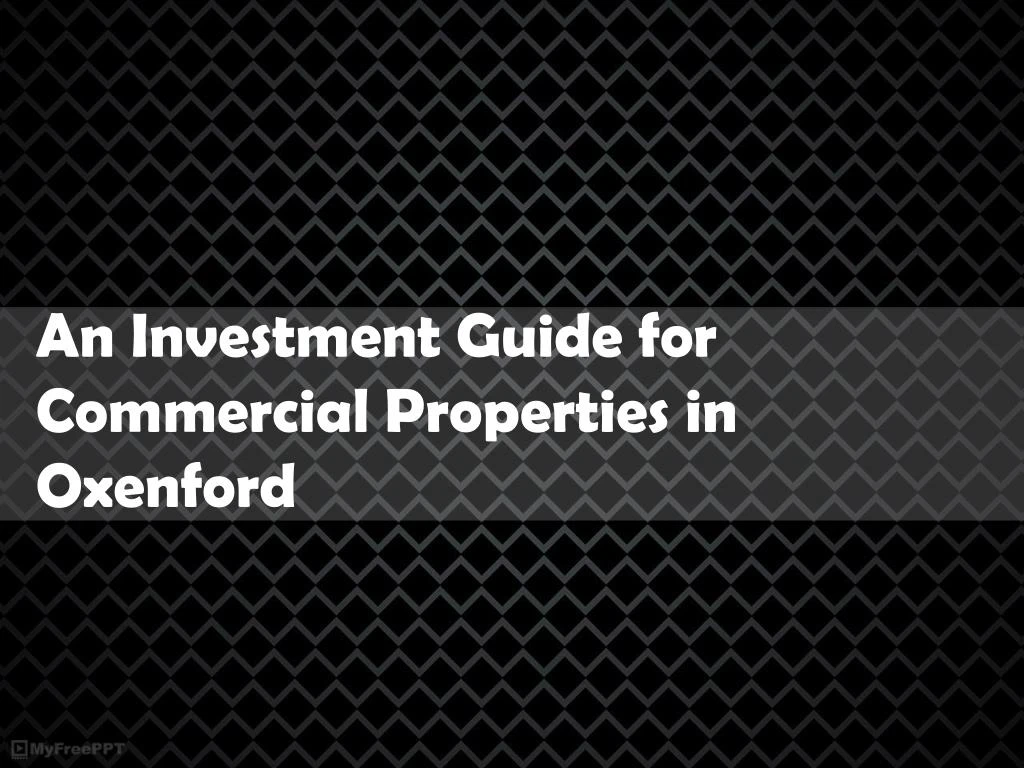 an investment guide for commercial properties