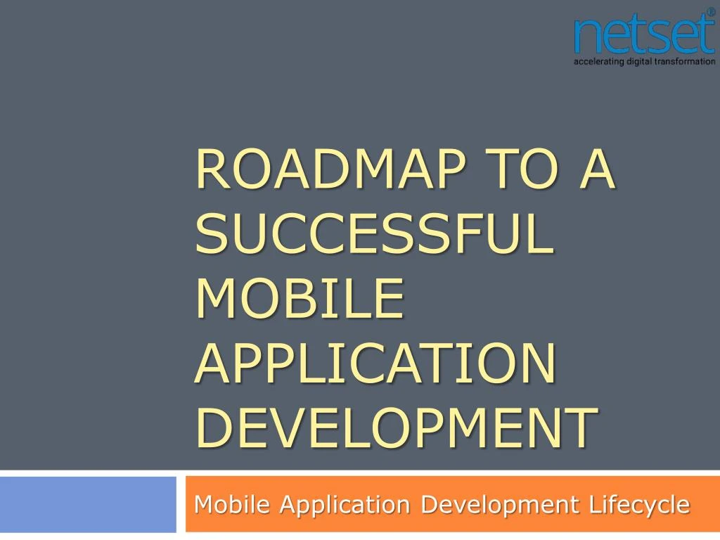 roadmap to a successful mobile application development