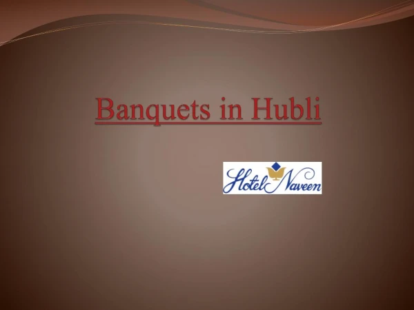 Banquets in hubli
