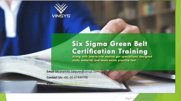 six sigma green belt online training Hyderabad-six sigma certification institutes – Vinsys